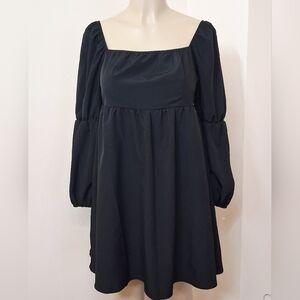 XLURA | Women's Y2k Fairy Grunge Baydoll Dress Black Large LBD Whimsigoth